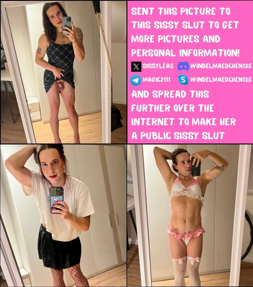 Little Lea (Dennis) begging to be blackmailed and exposed. Little diaper sissy t3l3gram:magic2111 #LLJTtw0v